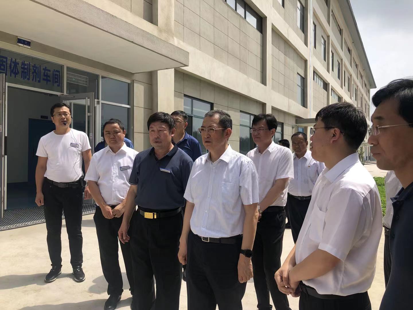 秦皇島市市委副書記、市長丁偉等領導蒞臨秦皇島大恩藥業(yè)有限公司視察工作(圖1)